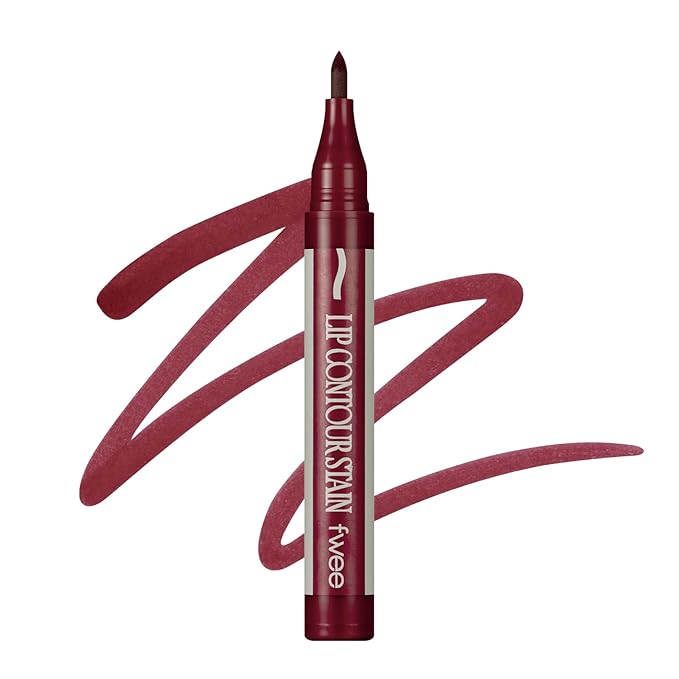 fwee LOCK’n LINE LIP CONTOUR STAIN | 07 MVP | Long-lasting, Powerful fixing, no-transfer, Easy to use, Lightweight, High adhesion formula, lip tint, tinted lip liner | 1ml
