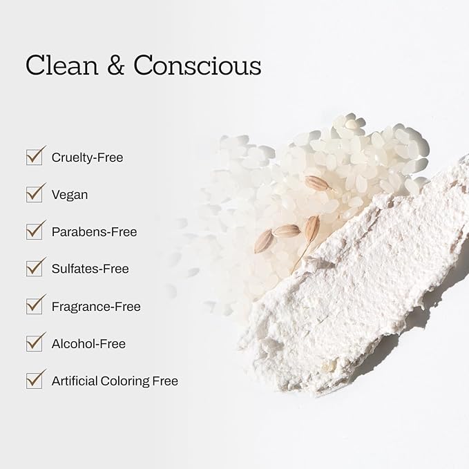 MEDITHERAPY Rice Wash-Off Mask - Korean Glass Skin Face Mask Skincare - Hydrating Rice Clay Mask - Natural Exfoliants Gently Improve Skin Texture, Even Skin Tone, and Restore Radiant Glow, 6.76 fl.
