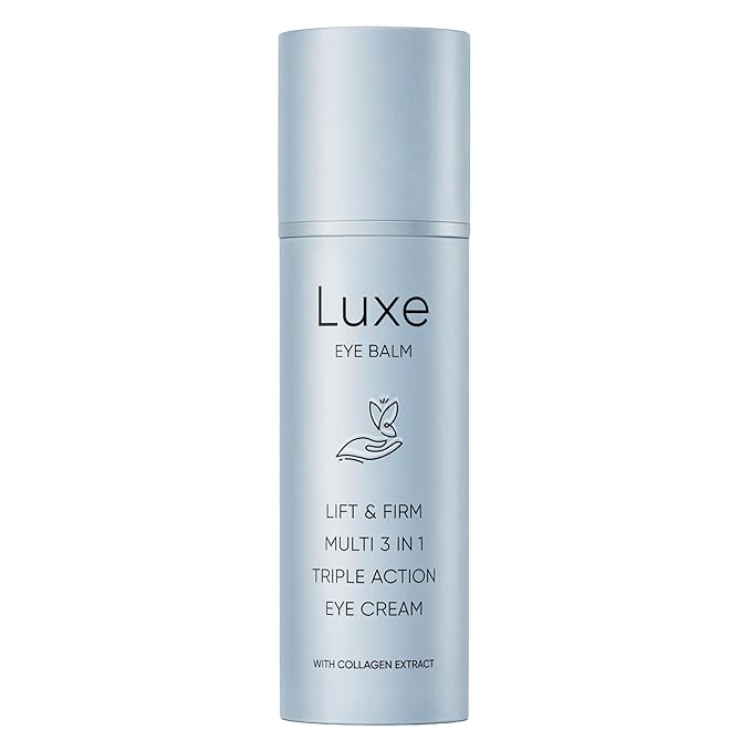 Luxe Eye Balm, Eye Balm Stick, 3-in-1 Hydrating & Smoothing Eye Cream with Collagen, Lightweight Formula for Daily Eye Care, Portable Design