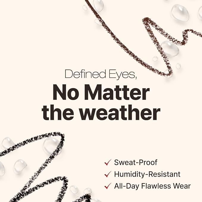CLIO Extreme Gelpresso Pencil Eyeliner, Gel Smooth Waterproof Formula, One Swipe High Pigment Color, Smudge Resistant Long Wear, Creamy Glide, Blend Control, Defined Eye Precision (001 Black Brown)