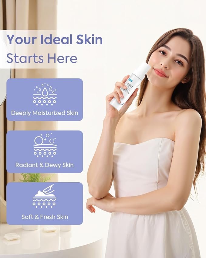 KOMFYMED Hydrating Essence Toner – Hyaluronic Acid & Algae Extract Facial Toner for Deep Hydration, Lightweight Moisture for Sensitive & Dehydrated Skin (4.1 Fl. Oz./120 mL)