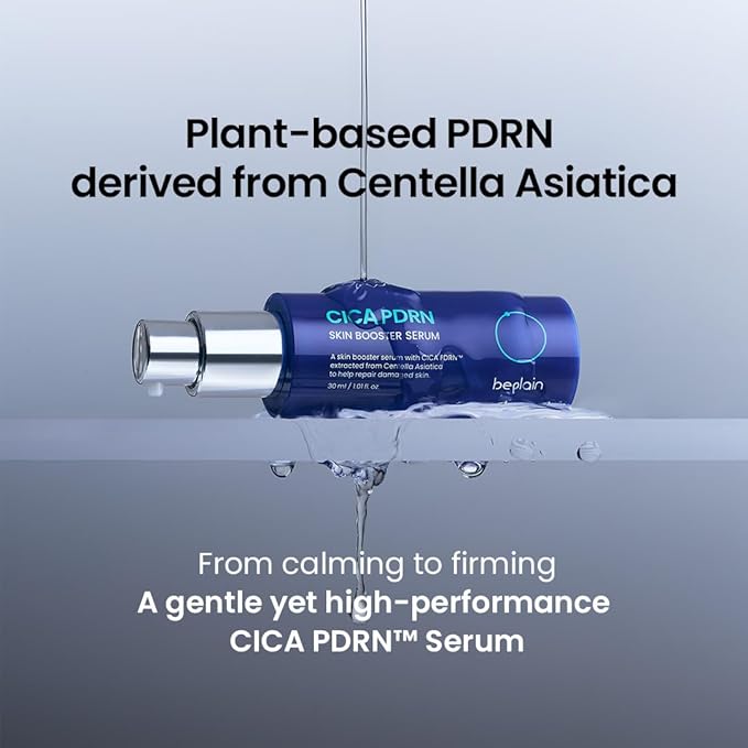 beplain Cica PDRN Skin Booster Face Serum | Hydrating Barrier Care for Sensitive Skin | Firming & Elasticity Serum | Korean Skincare (30ml / 1.01 fl oz)