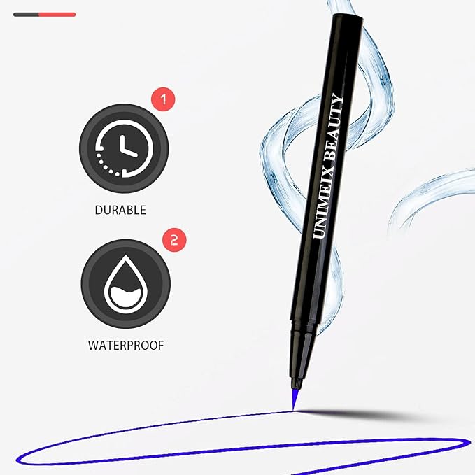 UNIMEIX Liquid Liner - Waterproof Eyeliner Pen, All Day Precision, Amethyst