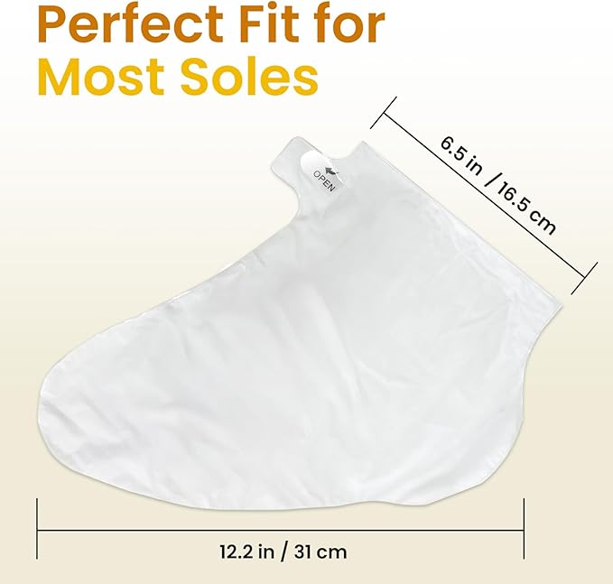 Hydrating Foot Mask for Dry Cracked Feet, Restoring & Hydrating Socks with Shea Butter, Jojoba Oil & Vitamin E, Feet Mask for Women & Men Foot Care (2 Pairs)