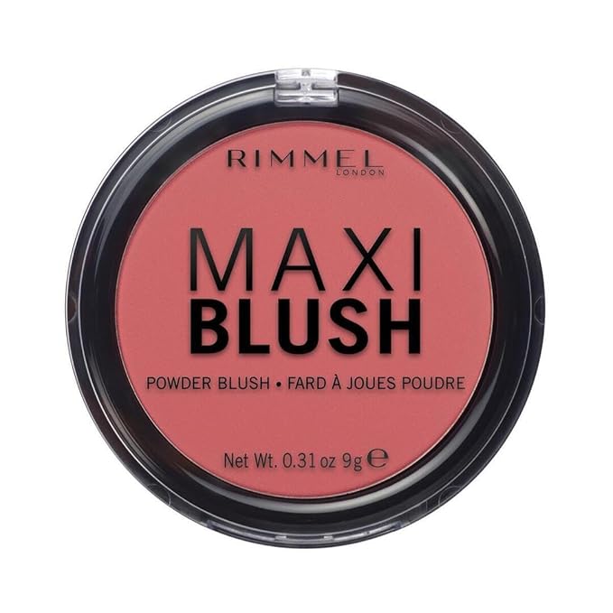 Rimmel London Maxi - 003 Wild Card - Blush Powder, Lightweight, Highly Pigmented, Blendable, 0.31oz