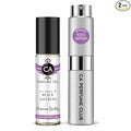 CA Perfume Duo Impression of Black Saffron For Women And Men Perfume Layering Set Long Lasting Travel Size EDP + Body Oil Roll-On Bottle 0.27 Fl Oz+0.33 Fl Oz