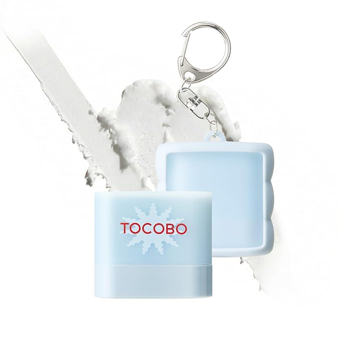 TOCOBO Mini Cotton Airy Sun stick with Silicone Key Ring Sunscreen (Mini_Stick) (Blue, 1 Count (Pack of 1)