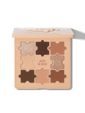 SHEGLAM 8-Color Shimmer Matte Eyeshadow Palette Smooth Blendable Jazy Jigsaw Eyeshadow Palette-Hued in Nude