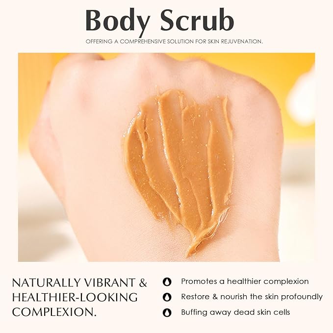 Nicotinamide Body Scrub for Blemishes, Spots, Large Pores,Repairs Skin Defects, Promotes Renewal,Deeply Hydrating, 8.8 Ounce,Body Scrub That Nourishes Skin (Nicotinamide)