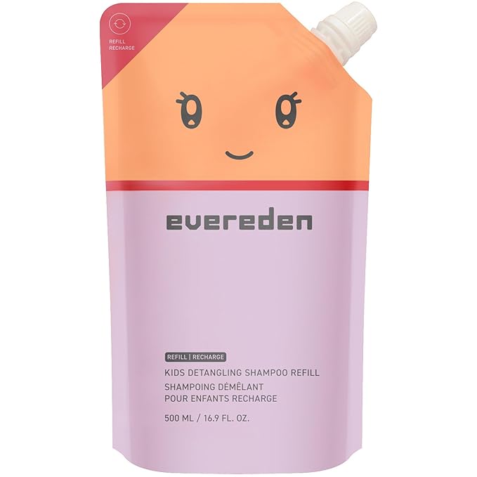 Evereden Kids Shampoo Refill, 16.9 fl oz | Detangling, Clean, Non-Toxic Ingredients | Gentle Kids Haircare