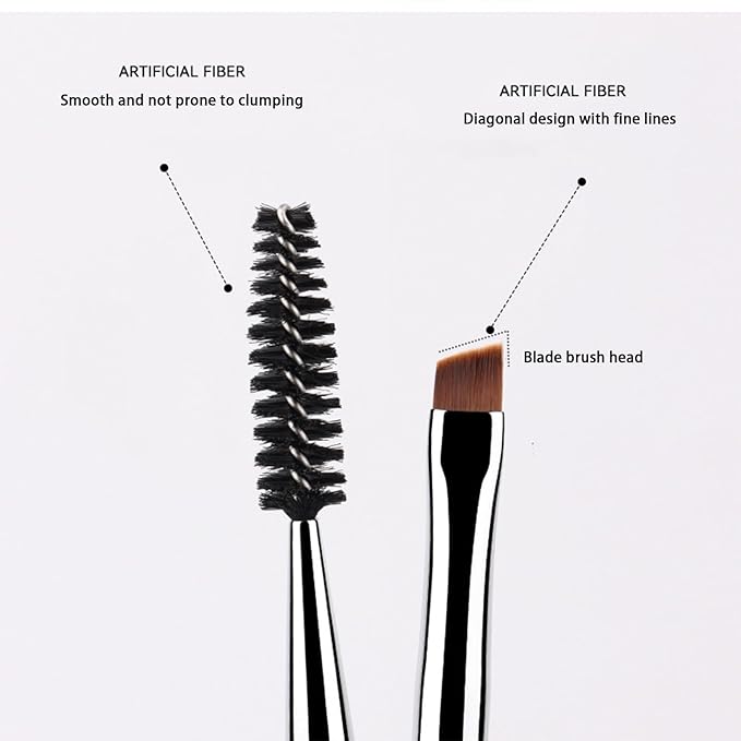 Eyebrow Pencil, Waterproof Professional Makeup Micro Brow Pencil,Eyebrow Pencil Case With Double Head And Eyebrow Brush Ultra Fine Hard Pen Refill