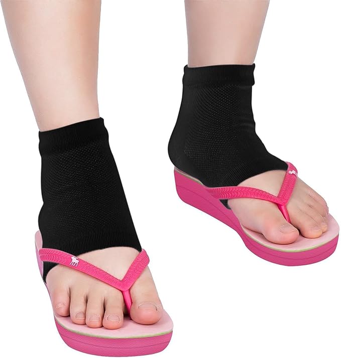 3 Pairs Moisturizing Socks,Soft Ventilate Gel Heel Socks Open Toe Socks for Dry Hard Cracked Skin Moisturizing Day Night Care Skin (Black, One Size)