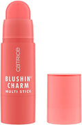Catrice | Blushin' Charm Multi Stick | Creamy, Multi-Use Blush & Lip Tint | Buildable Dewy Finish | Vegan & Cruelty Free (020 Coral Cutie)