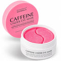 Under Eye Patches for Dark Circles: Caffeine Gel Masks for Puffiness Undereye Bags Wrinkles - Instant Brightening Moisturizing Skin Treatment Pads - Gift for Mom Traveler Night Worker, 30 Pairs (Pink)