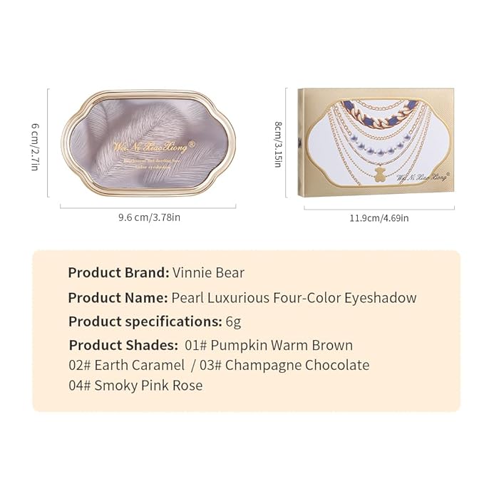 Cool-Toned Shimmer & Glitter Eyeshadow Palette, Rose Mauve Copper Bronze Lavender Silver & Champagne Taupe Metallic Shades, High Pigment Blendable Mini Palette for Blue & Green Eyes, Soft Glam Makeup