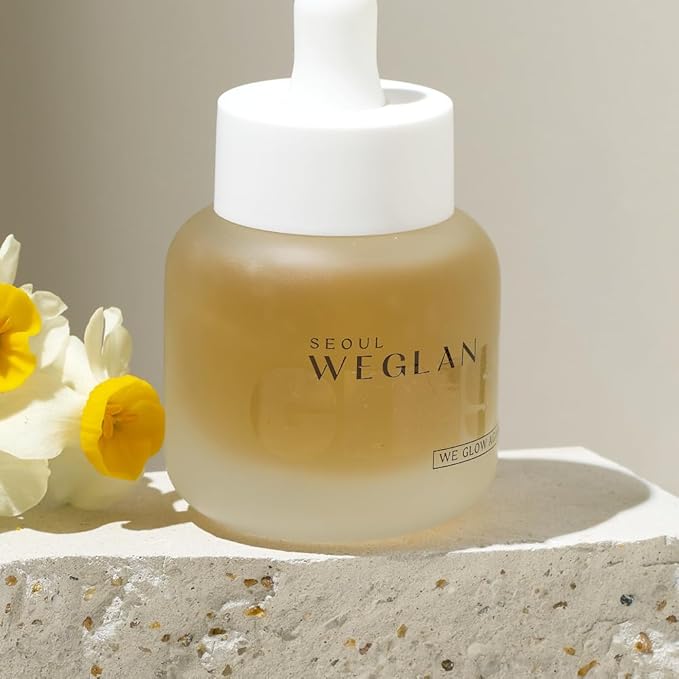 WEGLAN K-Ginseng Glow Ampoule 30ml – Korean Hydrating Face Serum & Essence with 6-Year Ginseng, Dexpanthenol (B5), and Soothing Botanicals – Lightweight, Moisturizing, Non-Sticky Formula