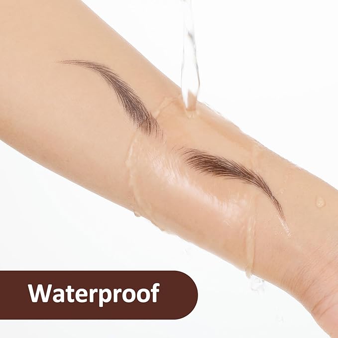 YUXIANLB 10 Sheets 4D Eyebrow Tattoo Stickers Waterproof Eyebrow Sticker Hair Like Natural Fake Eyebrows Peel Off Instant Transfers Brows Shaper Eyebrows Grooming Shaping Makeup Sticker for Women