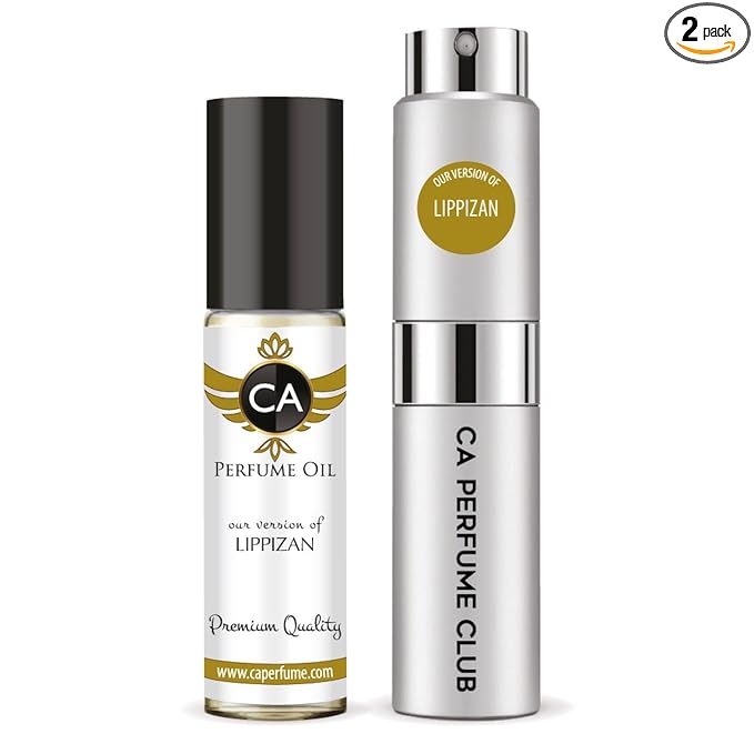 CA Perfume Duo Impression of Lippizan For Men Perfume Layering Set Mens Cologne Long Lasting Travel Size EDP + Body Oil Roll-On Bottle 0.27 Fl Oz+0.33 Fl Oz