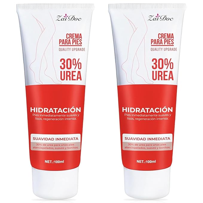 2 Pack Urea Cream 30 Percent for Feet 3.38 oz, Foot Cream and Hand Cream Maximum Strength with Hyaluronic Acid, Aloe Vera for Deep Moisturizes, Callus Remover