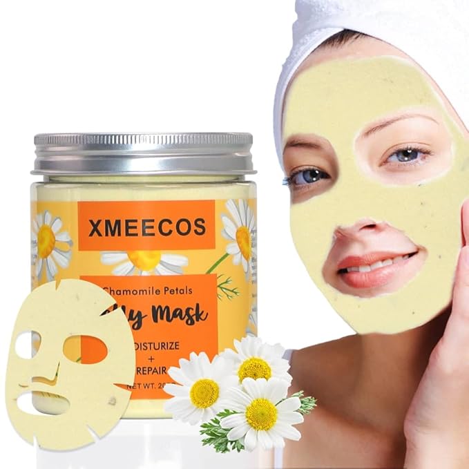 XMEECOS Jelly Mask Powder For Dry Skin |Moisturizing |Soothing |Repair |Cruelty-free (Chamomile)