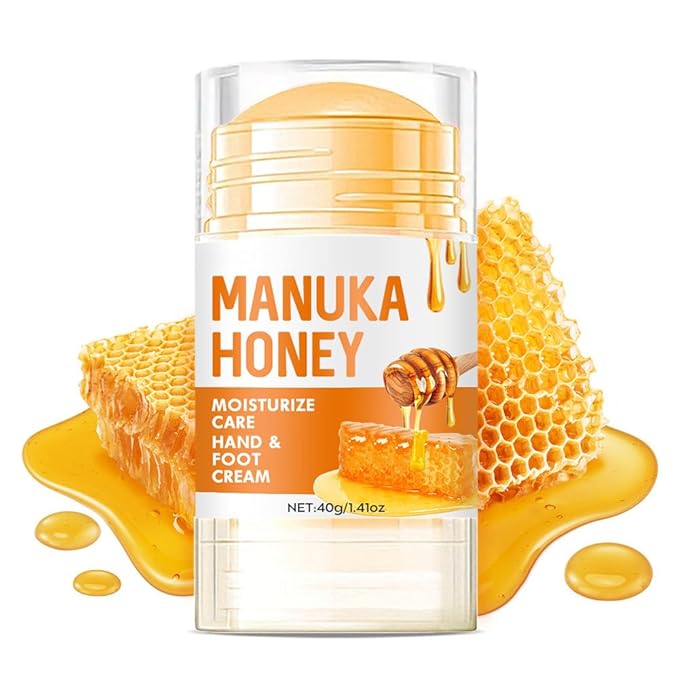 60% Urea Cream - Foot Hand Cream Stick for Dry & Cracked Feet Elbows Knees Heels Hands, Hydrates & Nourish Foot Care for Softening and Moisturizing, Removing Calloused Skin (Manuka Honey, 1.41 oz)