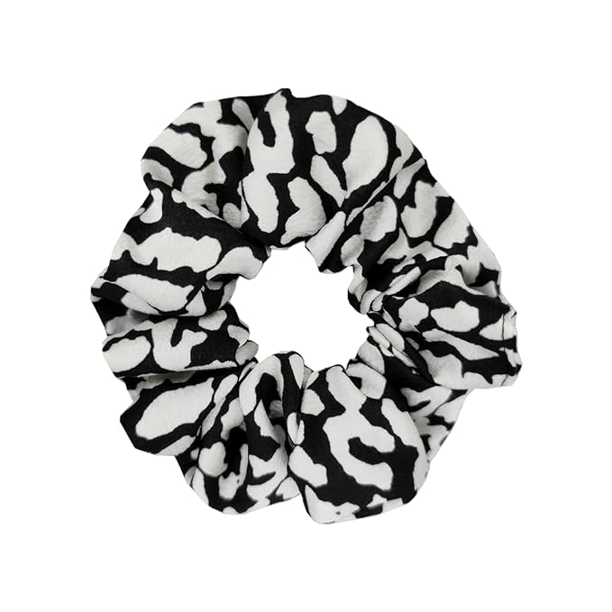 Sufermoe 6 Pcs Satin Silk Hair Scrunchies for Women and Girls, 4.5 inch, Leopard color