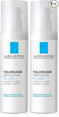 La Roche-Posay Toleriane Sensitive Fluide Protective Moisturizer,Lightweight Oil-Free Face Moisturizer,For Sensitive Skin,(Pack of 2)