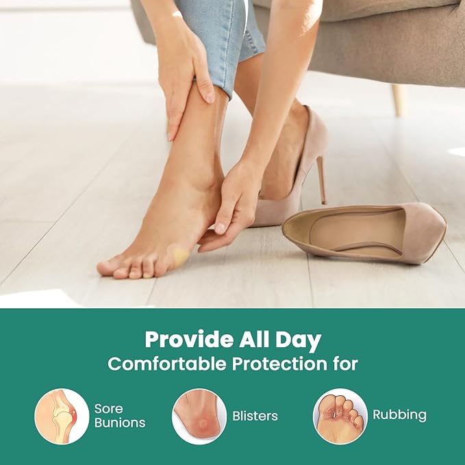 Welnove Gel Blister Bandages for Feet - 21ct Blister Cushion for Heel, Toe - Water-Resistant Hydrocolloid Bandages - Blister Pads for Prevention & Recovery (Spot Pack)