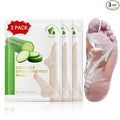 Foot Peeling Mask, Natural Exfoliating Foot Mask, Dead Skin Callus Remover Repair Heels, Hydrating Foot Care for Dry Cracked Feet（3 PacK）