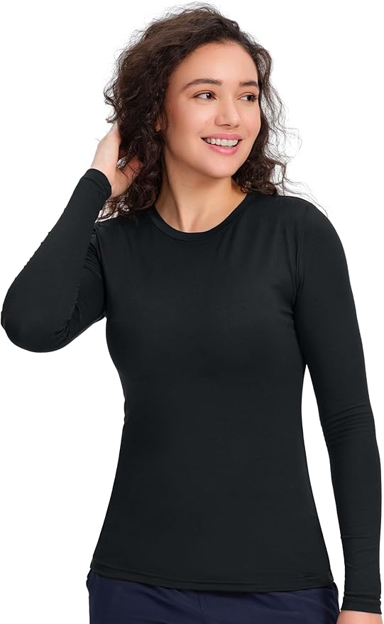 COZYFIT Scrub Undershirts Long Sleeve Women - Underscrub Comfort Tee