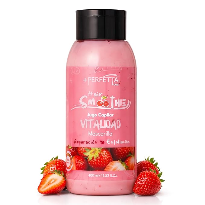Hair Smoothies Mask - Deep Conditioning Treatment for Dry, Damaged Hair | Hydrates, Repairs & Gently Exfoliates with Natural Oils & Vitamins (Vitality)