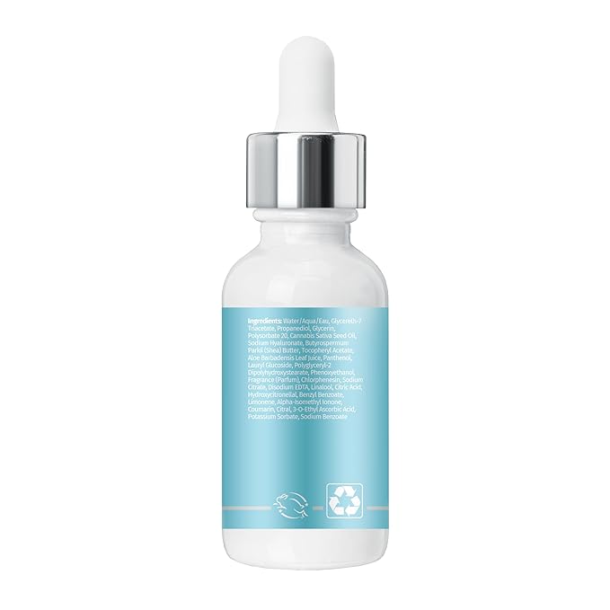 Hempz Ocean Breeze, Facial Serum, Beauty Actives face serum with Hyaluronic Acid, for Men and Women with dry to normal skin 1oz