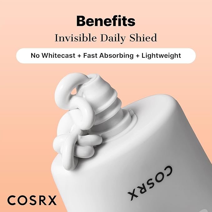 COSRX Vitamin E Vitalizing Sunscreen SPF 50, Natural Glow Face Sunscreen, Lightweight, Non-Sticky, No White Cast, Hydrating, Beach Essentials, Summer Travel Essentials, Korean Skincare,1.69 fl oz