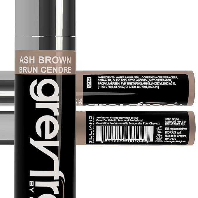 Root Touch-Up Hair Mascara Temporary Gray Roots Concealer (ASH BROWN)
