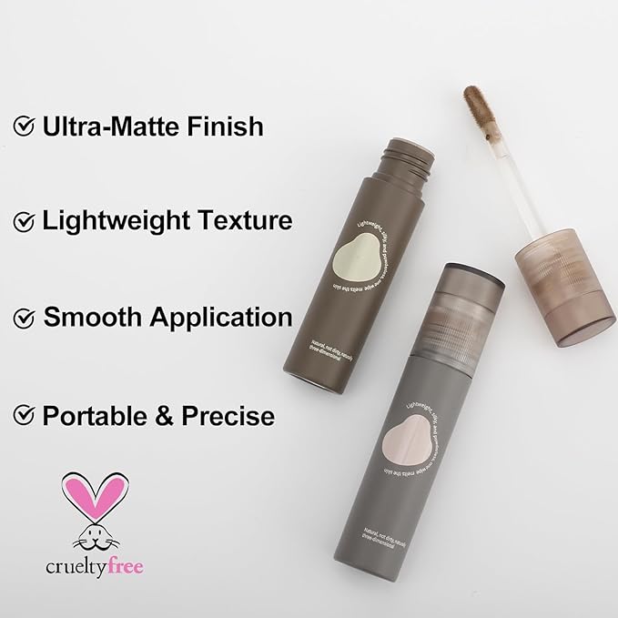 Erinde Cool Toned Liquid Contour Stick – Cold Grey Cream Bronzer for Sculpted Look, Lightweight Blendable Matte Finish, Long Lasting Liquid Contouring Makeup, Vegan & Cruelty-Free, 102