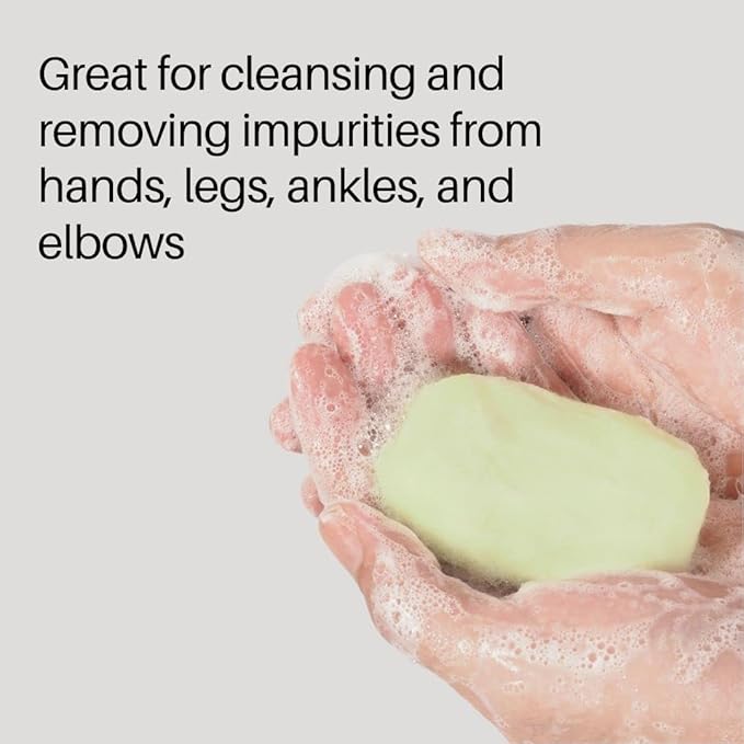 Skrub Bar Exfoliating Moisturizing Soap with Polishing Beads for Dry Skin - Jojoba Oil and Glycerin Hydrate for a Smooth, Polished Glow