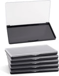 Magnetic Makeup Palette with Frosted Clear Top, 5 Pack Empty Eyeshadow Palettes depots Travel Storage Box for DIY Cosmetics Bronzer Highlights Powder (Small Palette - 5.5" x 3.1")