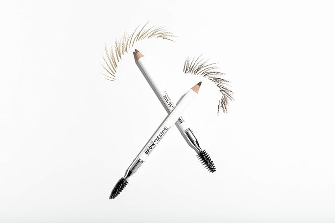 wet n wild Brow-Sessive Brow_Pencil, Ultra-Precise Dual Ended Spoolie Brush for Perfect Buidlable Blendable Shaping, Natural Lasting Shades for Every Brow, Cruelty-Free & Vegan - Taupe (Pack of 2)