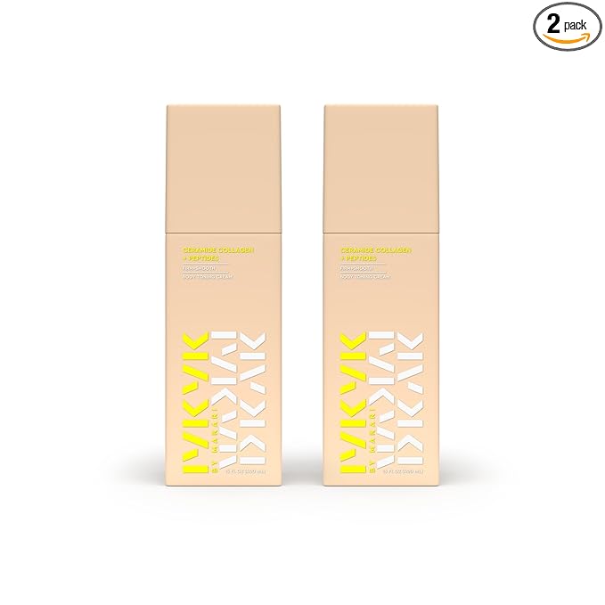 MAKARI IYKYK Ceramide Collagen + Peptides Body Toning Cream 2 Pack | Firming Body Lotion for Women | Supports Radiance & Supple-Looking Skin | Vegan | Fragrance-Free | Paraben & Sulfate-Free