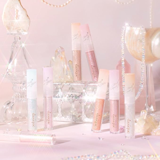 dasique Starlit Jewel Liquid Glitter (04 Rose Quartz) | Twinkle Glitter Shadow | Korean Makeup | Shimmer Eye Make Up | Eyeshadow Eyeliner | Long lasting | Multi use | Quick drying