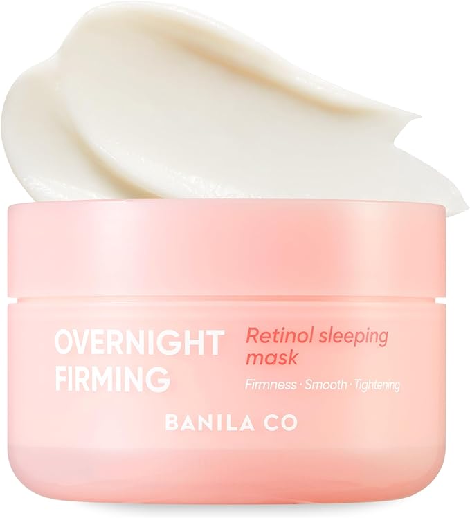 BANILA CO Overnight Firming Retinol Sleeping Mask | Liposome Retinol & Bakuchiol Capsule | Vegan Sleeping Mask for Smooth, Resilient Skin | Korean Facial Skincare Non-Comodogenic (100ml / 3.38 fl oz)