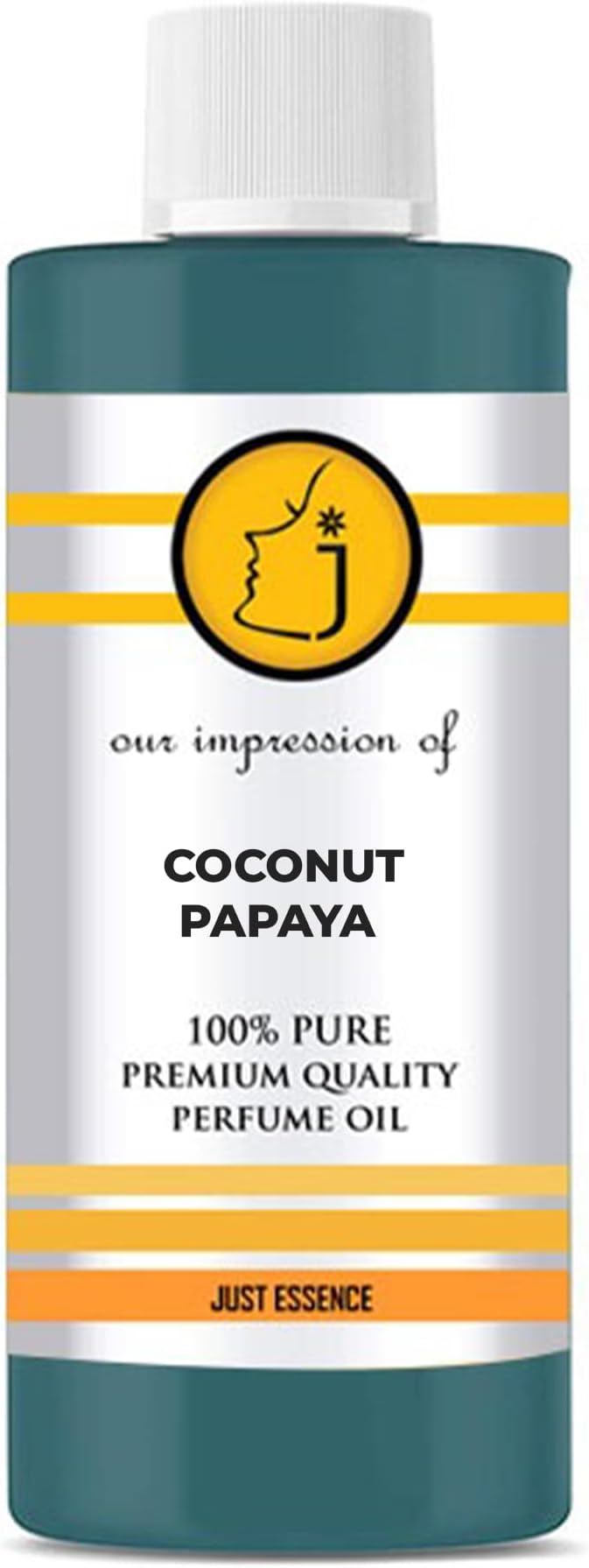 Just Essence Coconut Papaya Fregrance Perfume Oil for Perfume Making, Personal Body Oil, Soap, Lotion, Candle Making & Incense | Premium Quality Undiluted & Alcohol Free | 8 Fl Oz