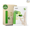VGO 7 Pack Foot Peeling Mask, Natural Exfoliating Foot Mask, Dead Skin Callus Remover Repair Heels, Smooth Touch Feet, Hydrating Foot Care for Dry Cracked Feet
