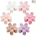 Flower Hair Clips 6 PCS for Women, Daisy Claw Clips Matte Large Claw Clips Strong Hold Jaw Clamps Hair Accessories for Thick Hair 6 Colors