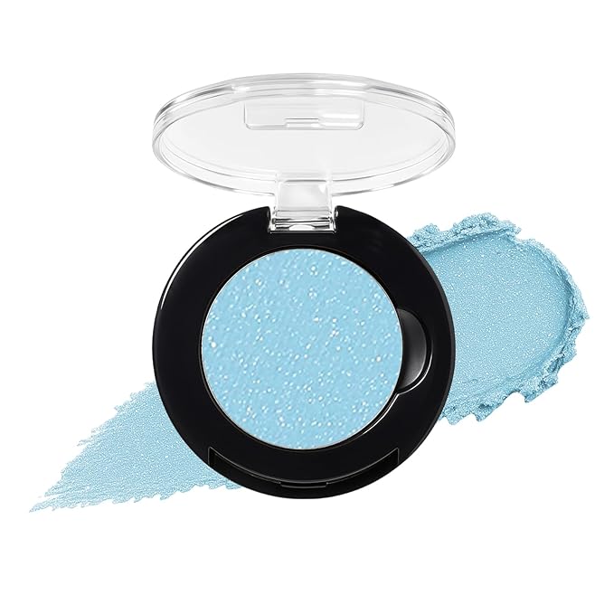 Refillable Eyeshadow Palette - Matte/Glitter/Duo-Chrome Pressed Powder & Cream Formula, Neutral/Shimmer/Smokey Multichrome, Travel-Friendly Iron Pan Refills (ShImmer, D38)