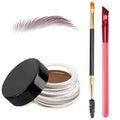 3 IN 1 Eyebrow Gel Kit With 2 Eyebrow Brushs,【High Pigment】,【Waterproof】,【Long Wearing】, Eyebrow Pomade For All Skin Tones, #03 chocolate