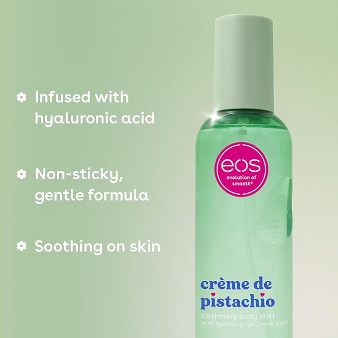eos Crème de Pistachio Scent Layering Bundle - Body Wash, Body Mist, Body Lotion