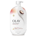 Olay Body Wash for Women, Ultra Moisture, 24/7 Moisture Barrier Repair, Hydrating Formula for Visibly Healthy Soft Skin, Vitamin B3 & Hyaluronic Blend, For All Skin Types, Cocoa Butter Scent, 35 fl oz