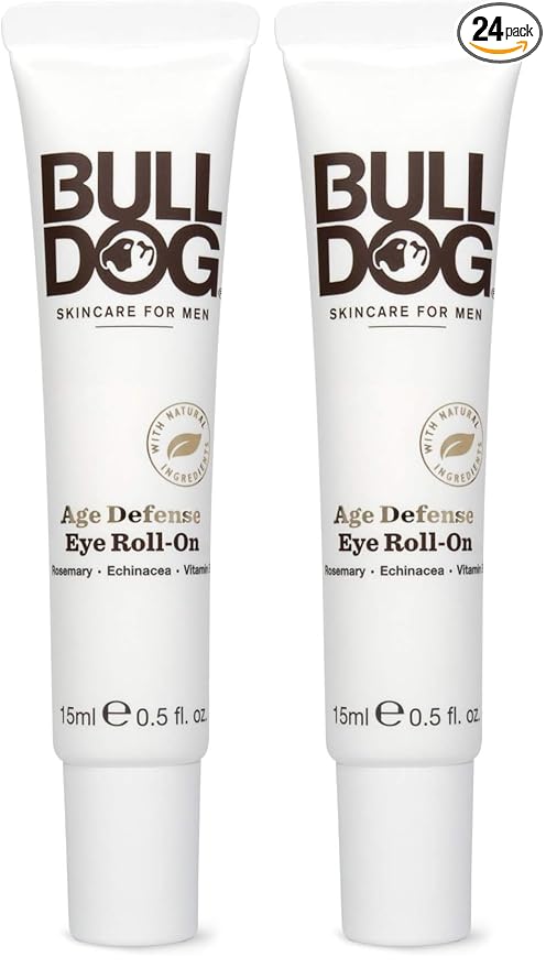 BULLDOG Mens Skincare and Grooming Age Defense Eye Roll On, 0.5 Ounces (Pack of 2)