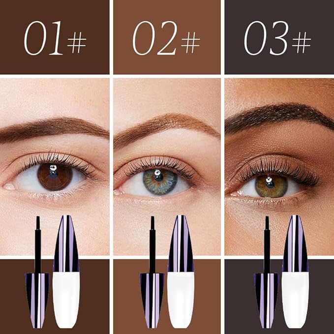 Easy Peel-Off Eyebrow Gel, 2025 New Tattoo Eyebrow Gel Easy Peel Off for Women, Upgrade Eyebrow Tattoo Peel Off, Transfer-proof Eyebrow Gels Waterproof for All Skin Types (Black)